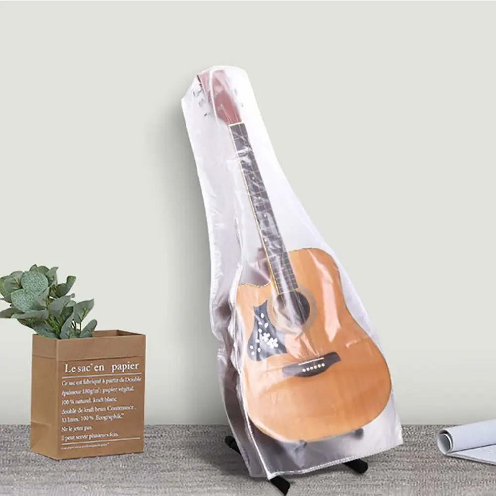 Dustproof Frosted Guitar Cover Waterproof Transparent Guitar Dust Cover Guitar Instrument Accessories Acoustic Guitar Cover
