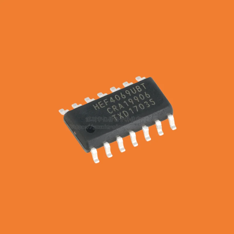 10pcs/Original genuine HEF4069UBT, 653 SOIC-14 six inverter patch logic chip