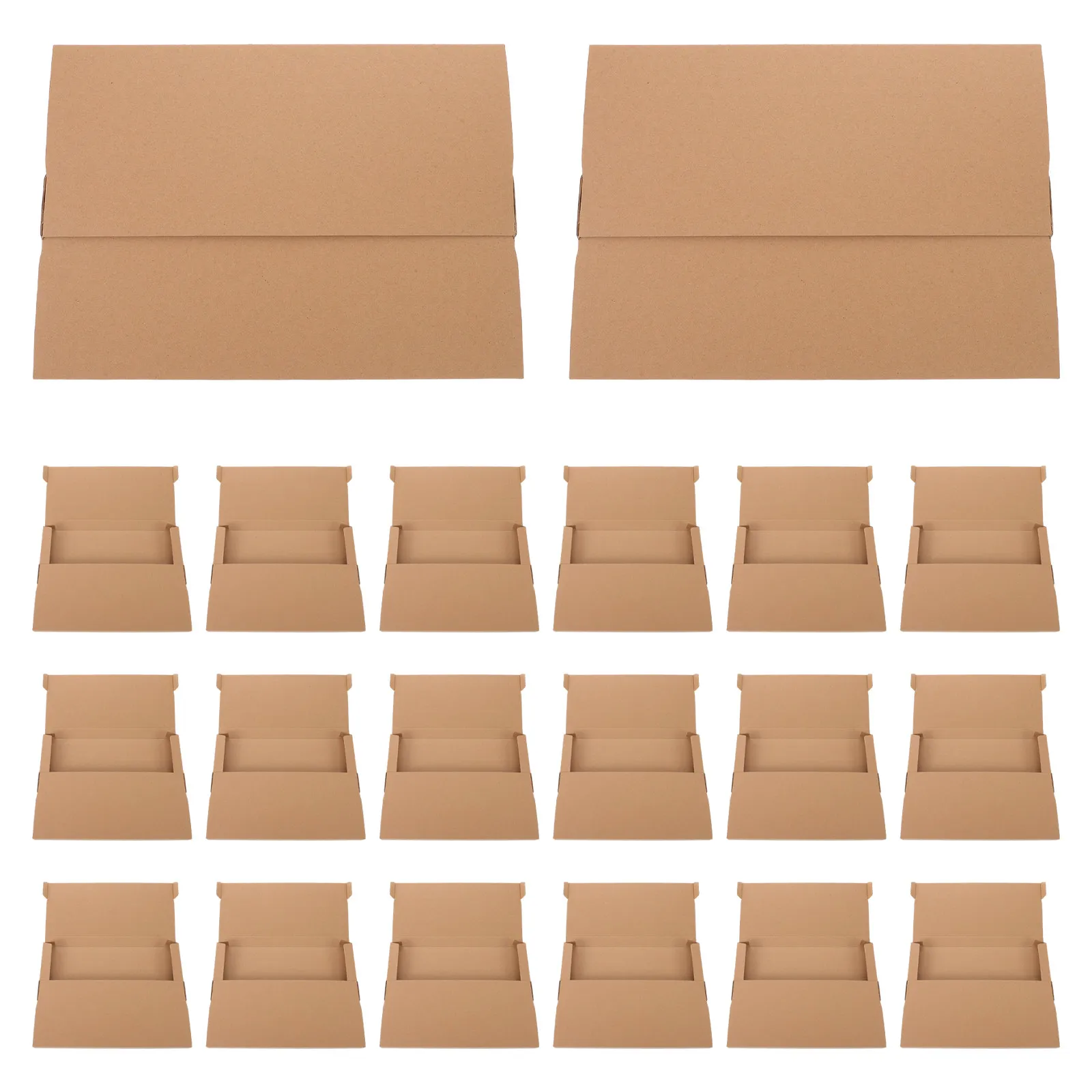 

20 шт. коробок для альбомов из крафт-бумаги, прочные почтовые коробки для виниловых пластинок, упаковка для отправки, переезда и хранения