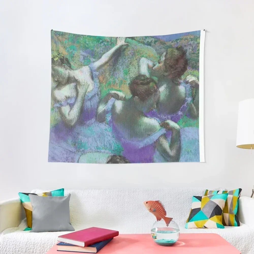 

Blue Dancers is a pastel by Edgar Degas Tapestry Wall Hanging Room Decoration Accessories Bedrooms Decorations Tapestry