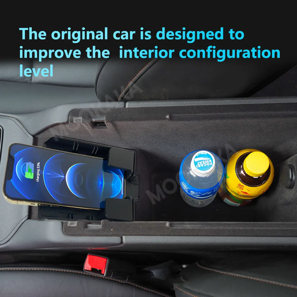 For Cadillac XT4 2018-2021 Quick QI Car Wireless Charger Fast Charging Intelligent Infrared Mobile Phone Dashboard