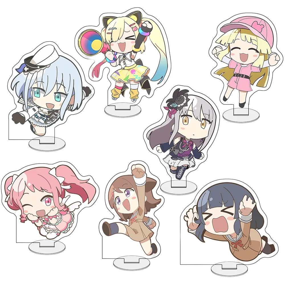 BanG Dream! 10cm Acrylic Stand Keychain Ran Mitake Kasumi Toyama Cute Anime Figure Roselia Band Desk Decor Birthday Gift