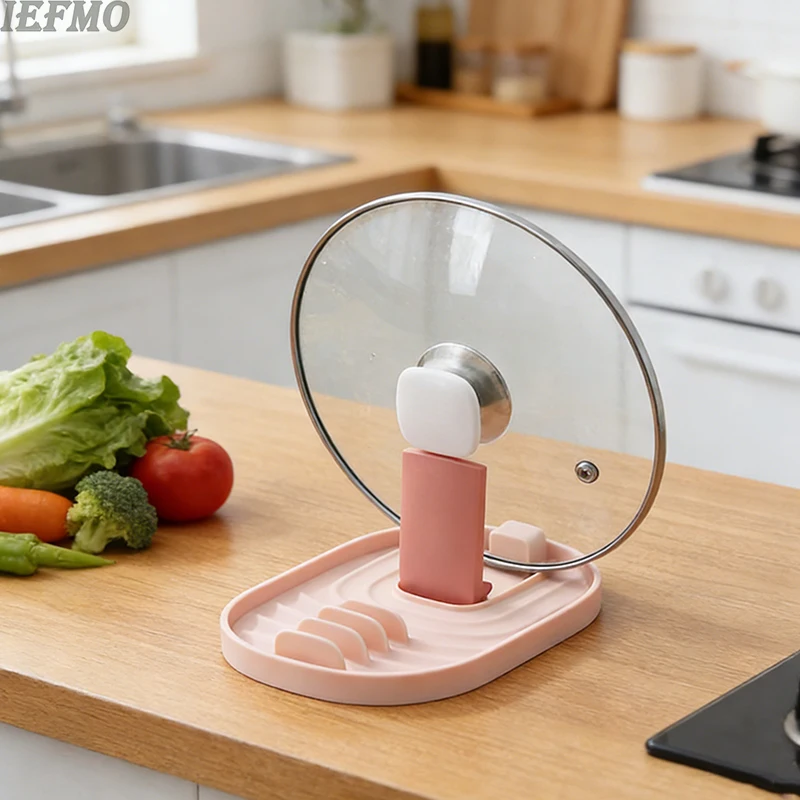 Foldable Pot Lid Holder Kitchen Organizer Shovel Storage Rack Drain Drying Rack for Sink Space Saving Kitchen Gadgets