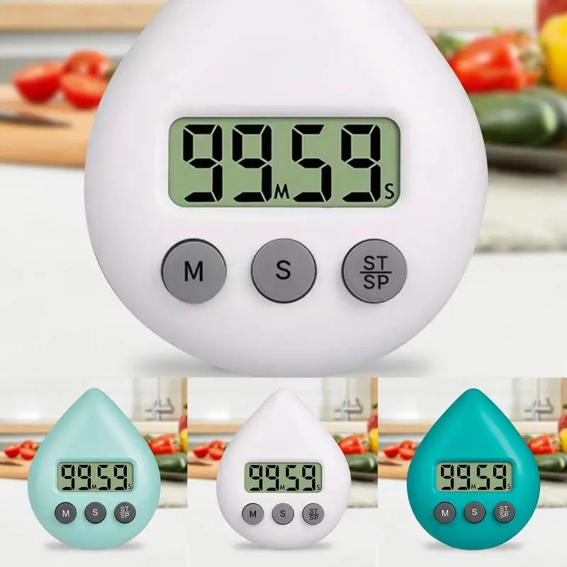 Digital Shower Timer Waterproof Energy Saver Digital Timer Bathroom Electronic Countdown Timer Water Drop Electronic Timing Tool