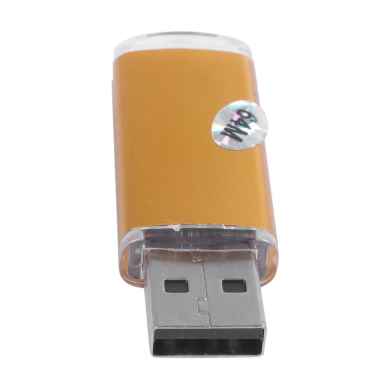 Pen Drive Flash Memory Stick USB, Disco U, Cor Dourada, 64MB, Compatível com PS3, PS4, PC, TV