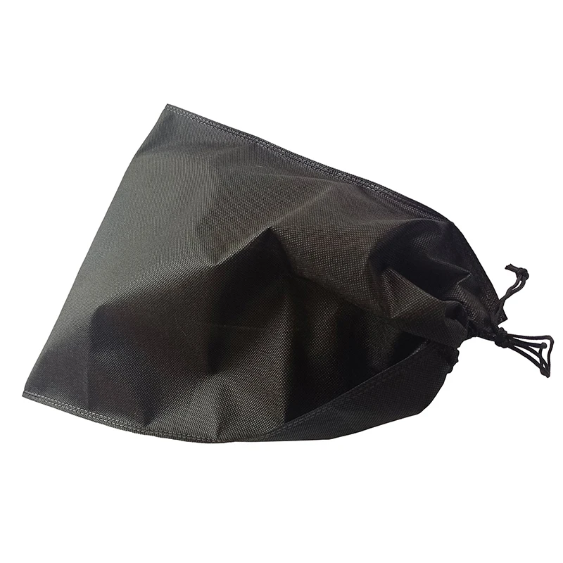 5Pcs/Set Shoes Storage Bags 30x40cm Travel Non-woven Fabric Dirty Clothes Black Storage Portable Tote Drawstring Dust Proof Bag