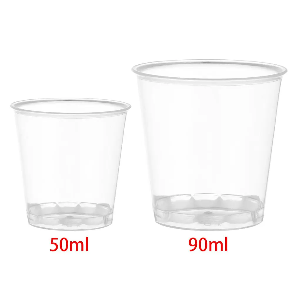 30/50X Cake DIY Decorating Tools Reusable Round Disposable Dessert Cups Reusable Muffin Cup Plastic Transparent Cupcake
