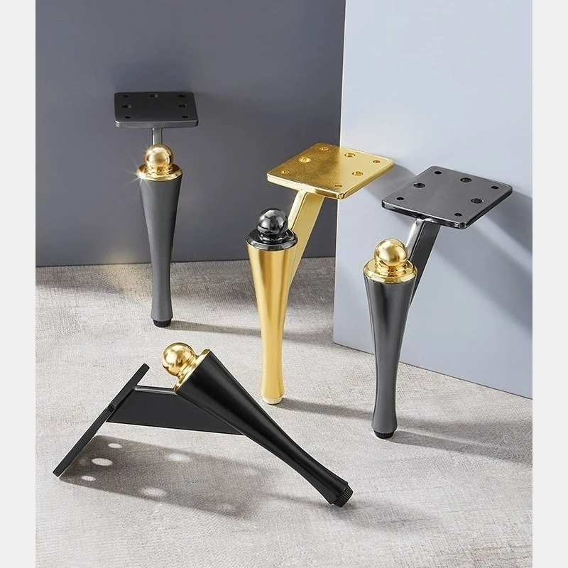 4pcs High End Alloy Legs European Style Light Luxury Alloy Sofa Legs TV Table Cabinet Foot Bed Support Feet Furniture Legs