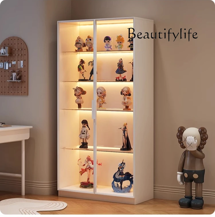 

Glass door display cabinet display home living room ornament building block wine cabinet bookcase designer simple