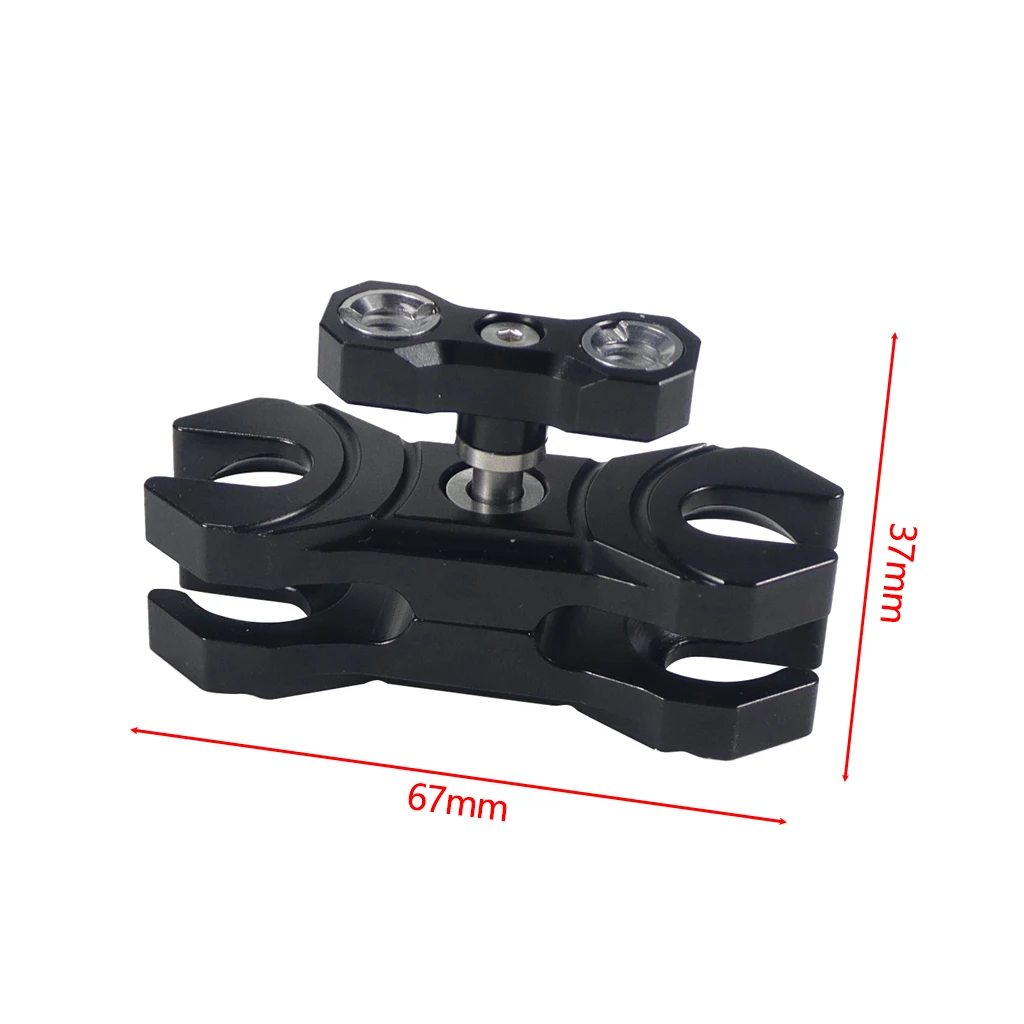 20mm Kugelkopf-Klemmhalterungsadapter mit 1/4'- und 3/8'-Schraube, ARRI-Positionierungsstift für DSLR-Kamera-Rig, Magic Arm, Monitor- und Lichthalterung – Detail 22