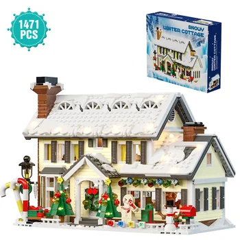 HOT! Christmas Holiday House Building Set Christmas House Compatible with Legoed Gifts…