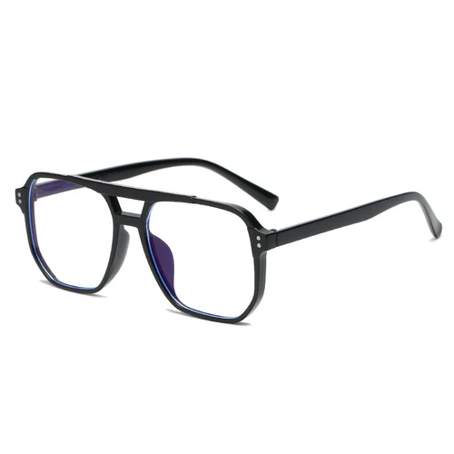 Montura transparente para gafas de ordenador para hombre y mujer, gafas cuadradas antiluz azul, gafas de bloqueo, gafas ópticas