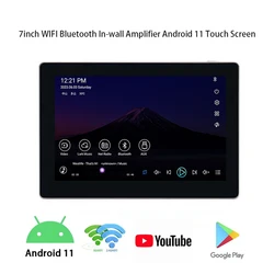 新しい7インチアンドロイド11スマートホーム背景音楽パネルステレオサウンドGoogle Play youtube wifi bluetoothオーディオでウォールアンプ