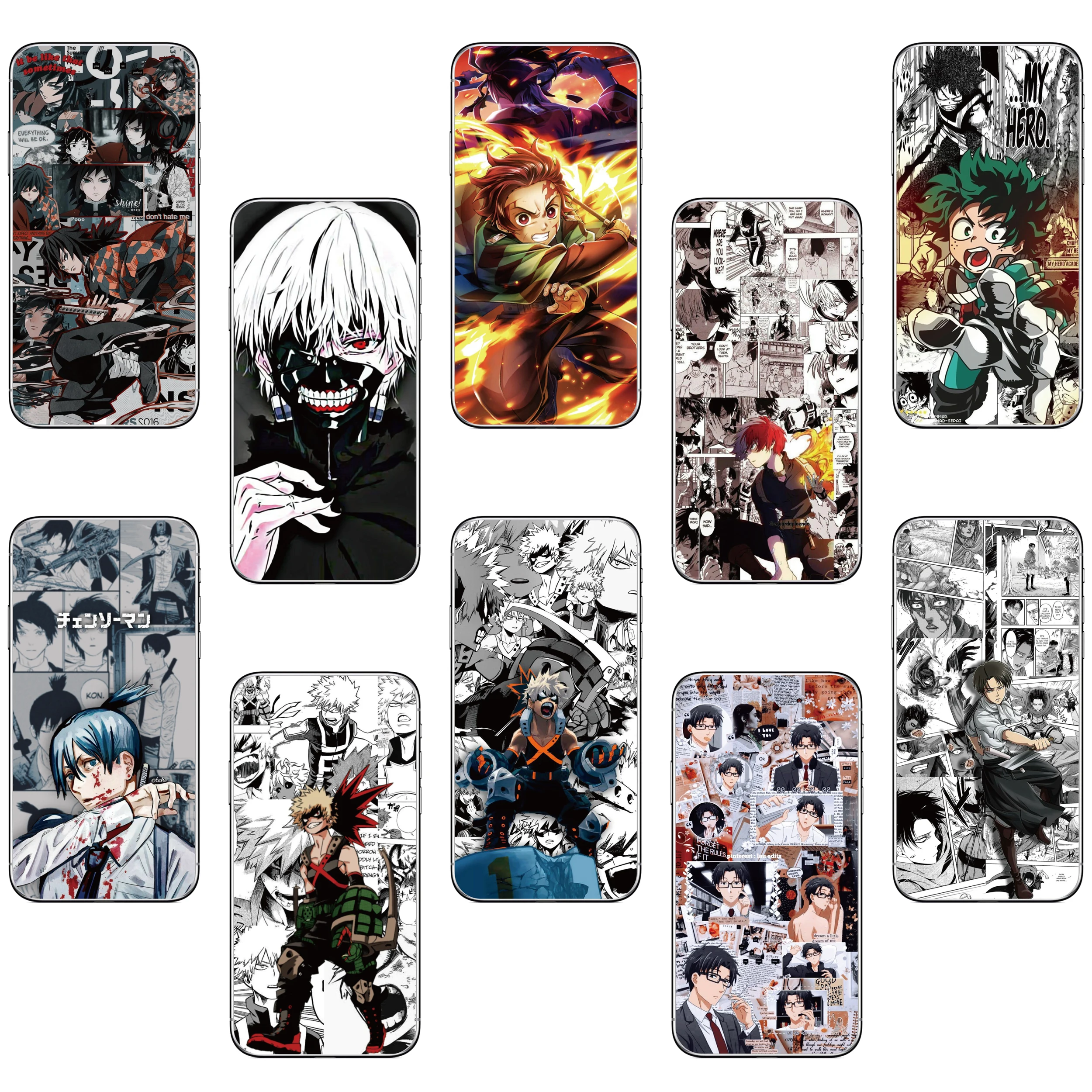 Japanese Anime Black Phone Case For UMIDIGI A13 Pro Max 5G TPU Soft Protection Back Cover A13Pro Capa A 13 ProMax Funda