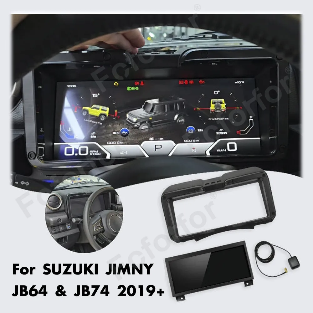 Car Accessories 2026 Upgrade Dashboard  For SUZUKI JIMNY JB64/JB74 After 2019 LCD Instrument Panel Speedometer Cockpit Screen
