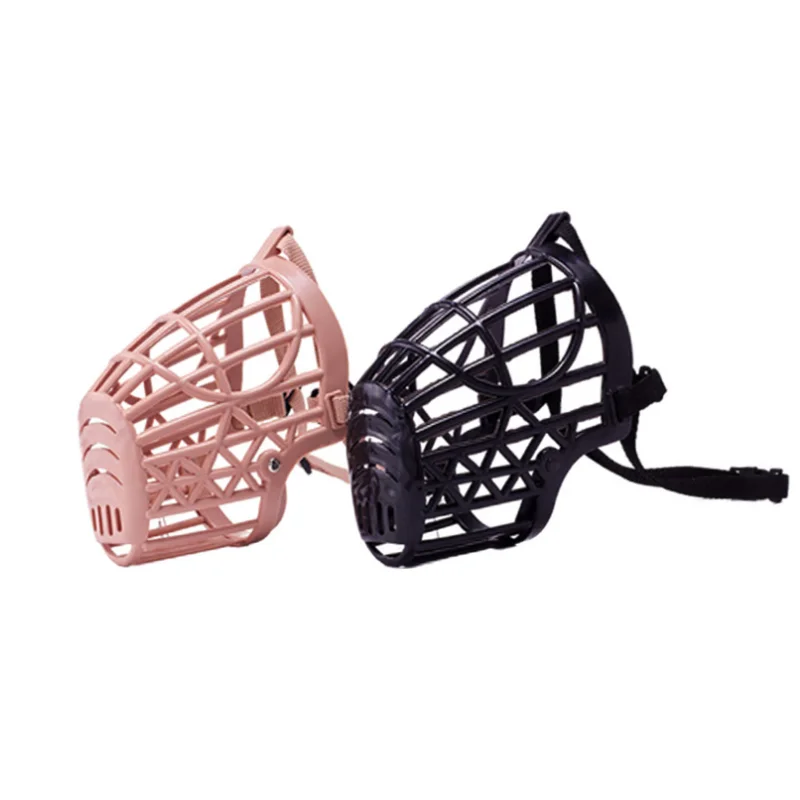 

OUWO Pet Dog Mouth Cover Grid Adjustable Breathable Dog Mouth Cover Anti Bite Lick Stop Bark Mesh Dogs Doggy Use