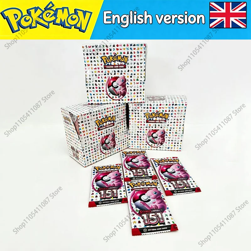 360 Stück Englische Version Original TCG Sv2a Erweitertes Ergänzungspaket 151 Pikachu Sammelkarte der Ersten Generation
