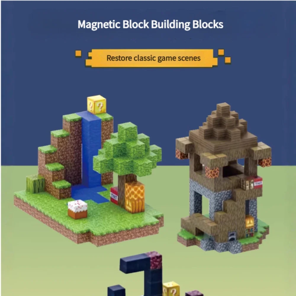 STEM Magnetic Tiles Building Blocks Toys for Kids Educational Construction Non-Toxic ABS Learning Toys Gift for Child Birthday