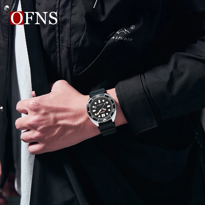 OFNS 8033 New Quartz Watch Men's Simple Waterproof Night Light