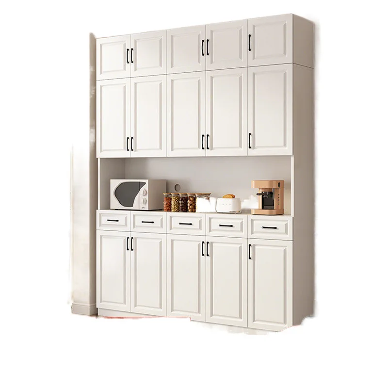 

Бытовой обеденный боковой шкаф из цельного дерева, европейская кухня, столовая, шкафчик для хранения, чайный шкаф, простая стена