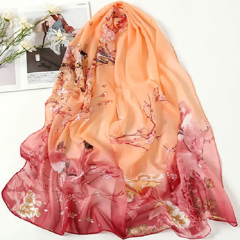 Ladies Chiffon Scarf Summer Beach Sarong Scarf Hijab Shawl Head Wrap Accessories