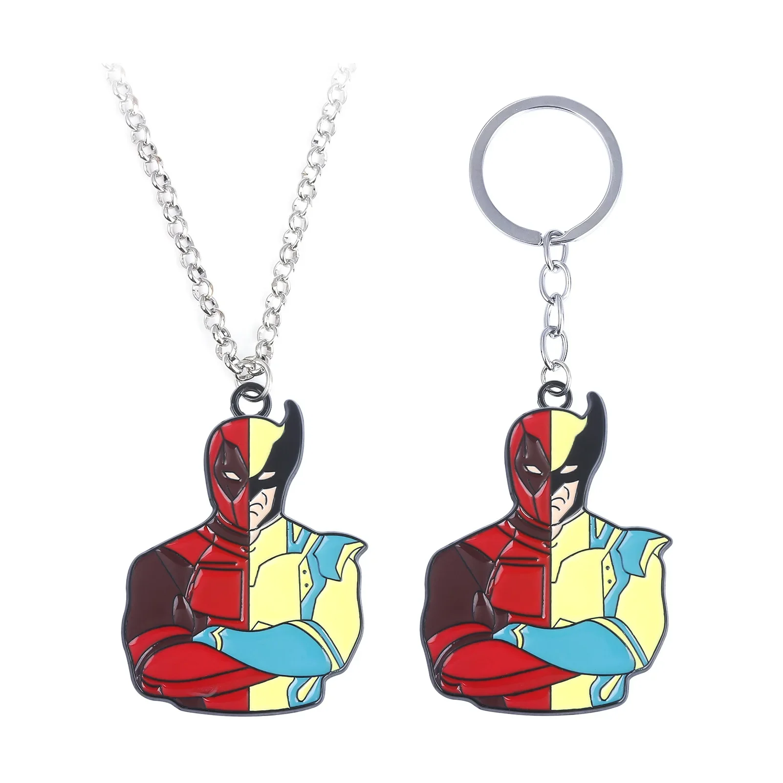 Chaveiro com design deadpool, chaveiro, colar, preto e vermelho, filme disney, figura anime, acessórios mochila, presente para crianças