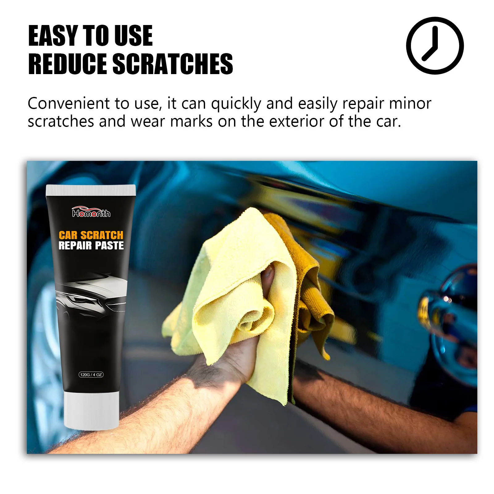 Car Scratch Remover Paste One Wipe Repair Car Scuffs Swirls Marks Polishing Cream All Paint Color Fit Auto Paint Renovation Wax