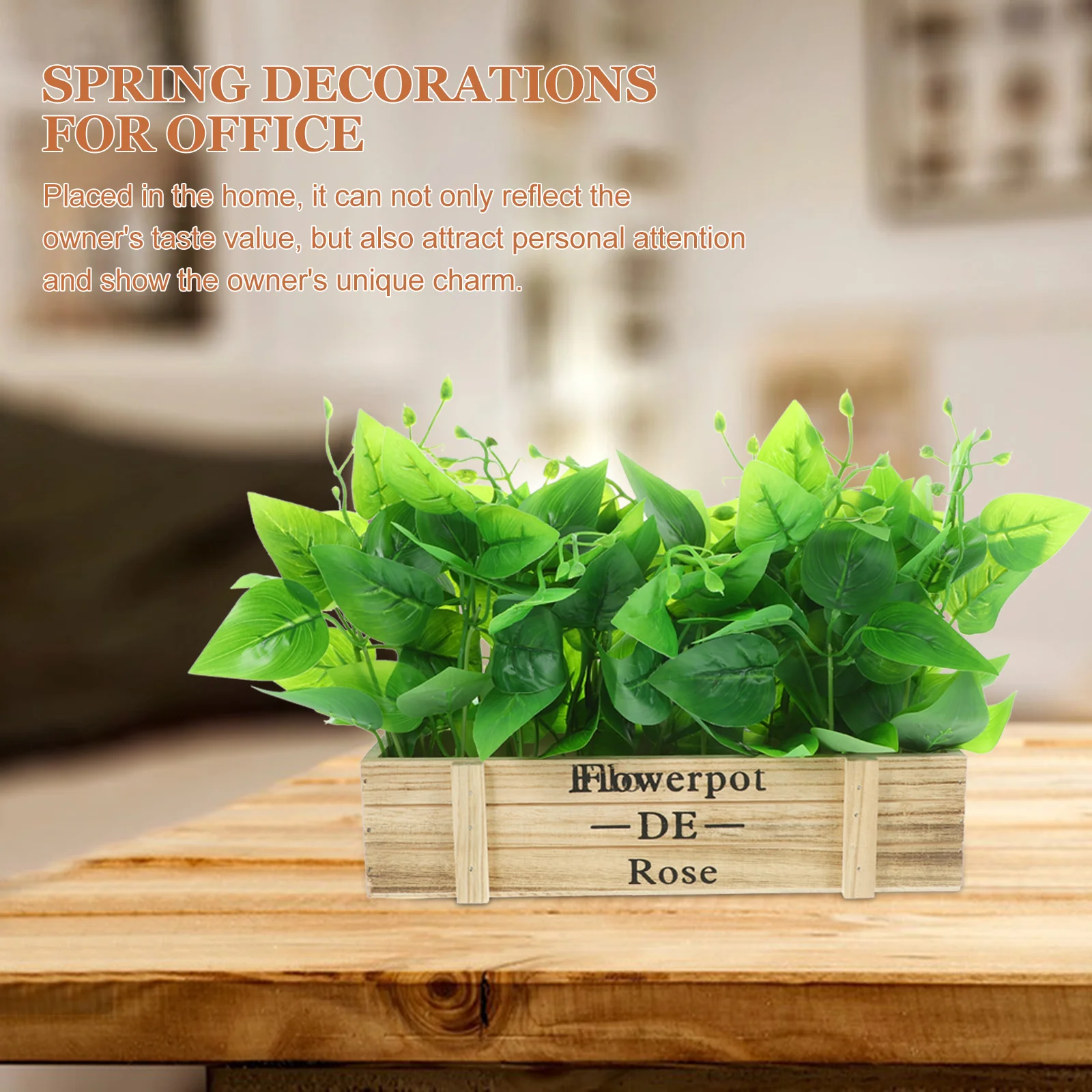 

Artificial Plants Bonsai Simulation Golden Pothos Realistic Decorative Faux Plant For Home Office Desk Spring Table Centerpiece