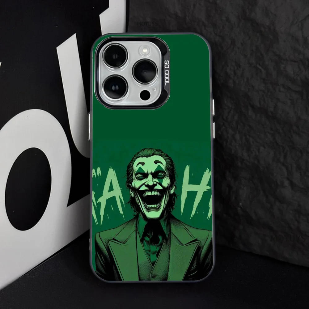 JOKER HAHA Phone Case Phone Case IMD Color Silver Shell For IPhone 16 15 14 13 12 11 Pro Max Plus