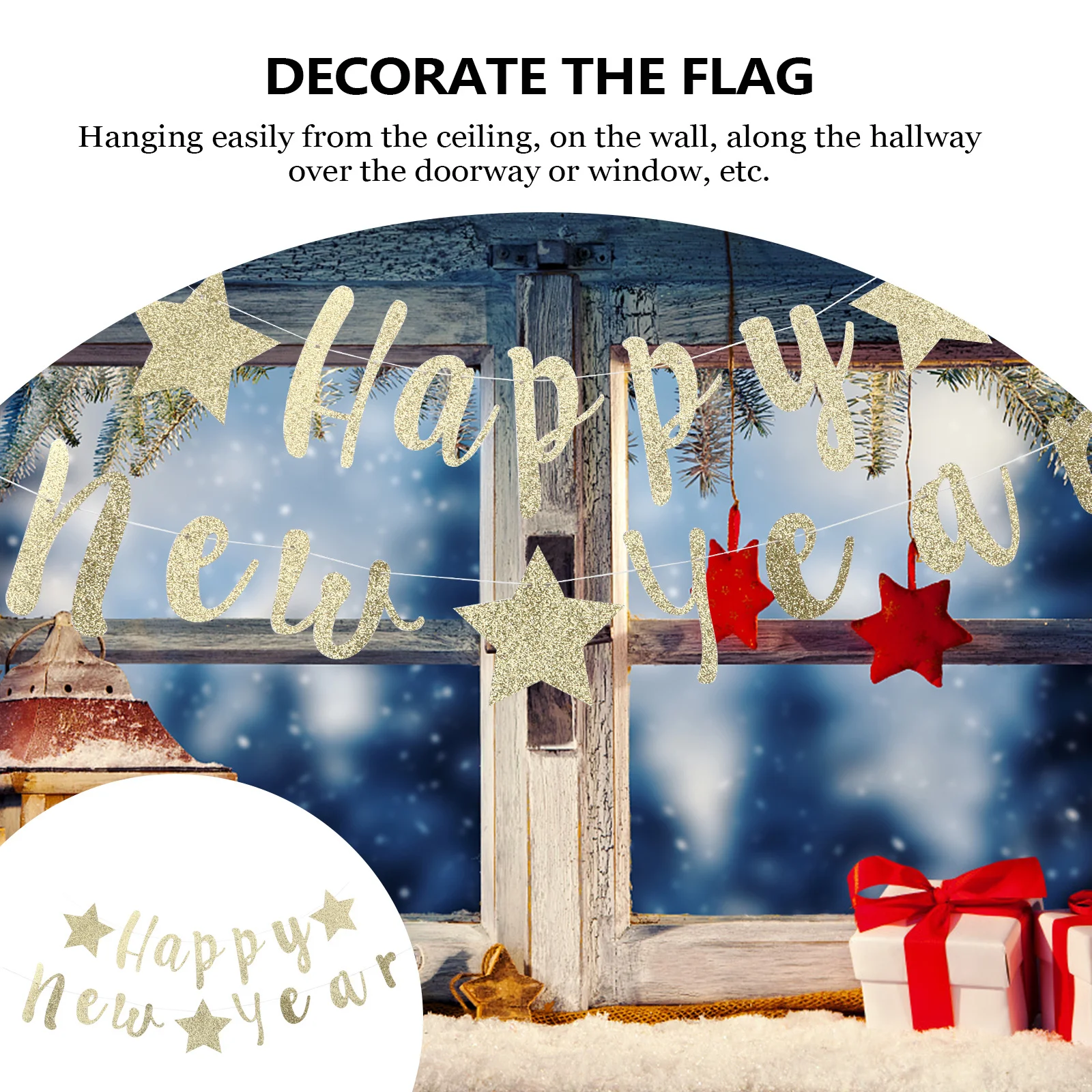 

1 set 1 Set New Year Tassel Garland Festival Hanging Bunting Party Supplies Decorative Banner For New Years Party Decor Photo