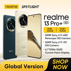 [World Premiere] realme 13 Pro Plus Smartphone Snapdragon 7s Gen 2 5G Chipset Sony LYT-600 Periscope OIS Camera AI Imaging 120Hz