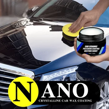 Car Ceramic Nano Wax Coating – Crystal Hydrophobic Paint Protection | Scratch Repair, Anti-Scratch Gloss & Long-Lasting Shine 1