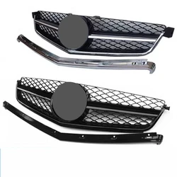 Car Front Bumper Grill Radiator Grille Racing Grill for 07-13 Mercedes-Benz C class W204 C63