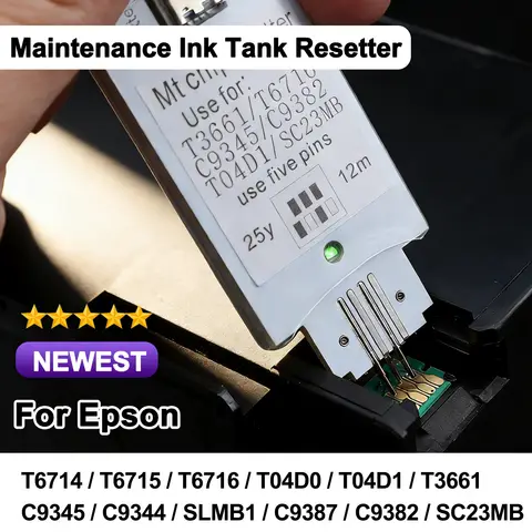 C9345 C9344 Maintenance Tank Chip Resetter For Epson T6714 T6715 T6716 T04D1 T3661 C9344 SLMB1 C9387 C9382 SC23MB Chip Resetter