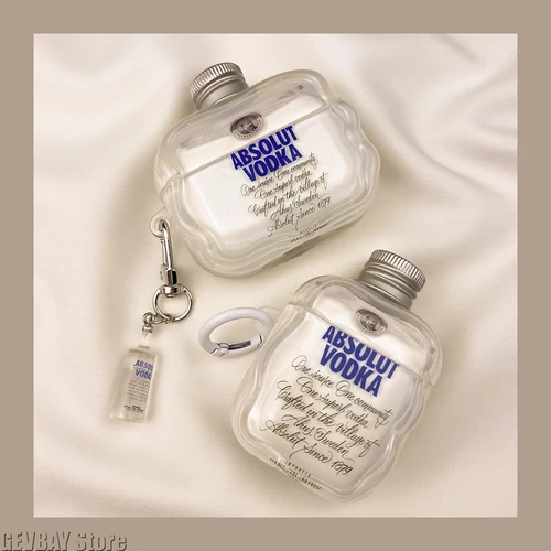 Imagen 2 del producto NUEVA funda Vodka Airpods 4, funda de 4. a generación, Airpods Pro 2, Compatible con funda para auriculares Apple de 3. a generación
