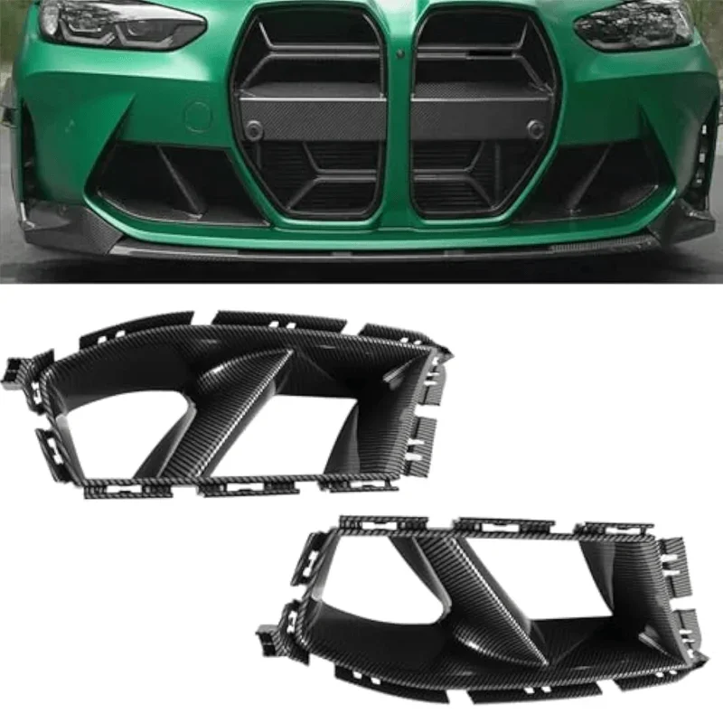 

Front Bumper Air Duct Grille Cover For BMW G80 G82 M3 M4 2021-2024 Printing Front Bumper Vent Grill Air Duct Grille Cover Car