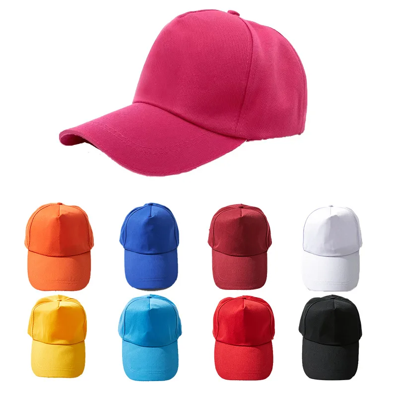 

Kids Snap Back Baseball Cap Solid Color Spring Summer Hip Hop Boy Hats Sun Caps Breathable Outdoor Travel Kids Hats