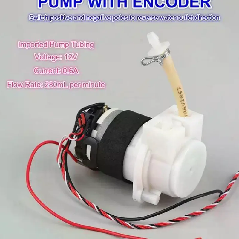 

DC 5V-12V Small Mini Peristaltic Pump Dosing Pump Micro Self-priming Suction Liquid Lab Metering Pump