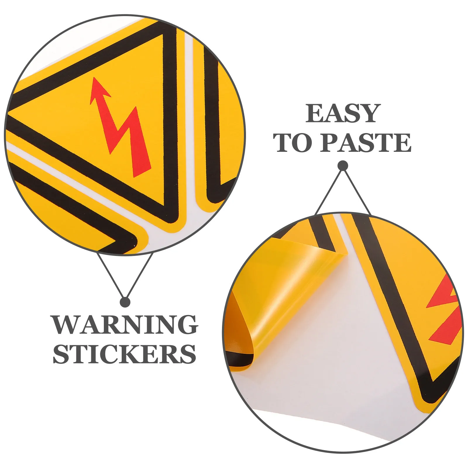 

4pcs Electric Shock Warning Stickers High Voltage PVC Self Adhesive Labels Safety Signs Electrical Caution Traffic
