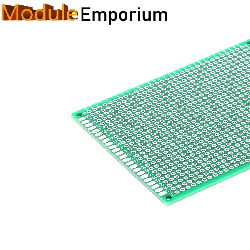 Double-Sided PCB Protótipo, Universal Circuito Impresso Board, carga eletrônica controlador, 7x9cm