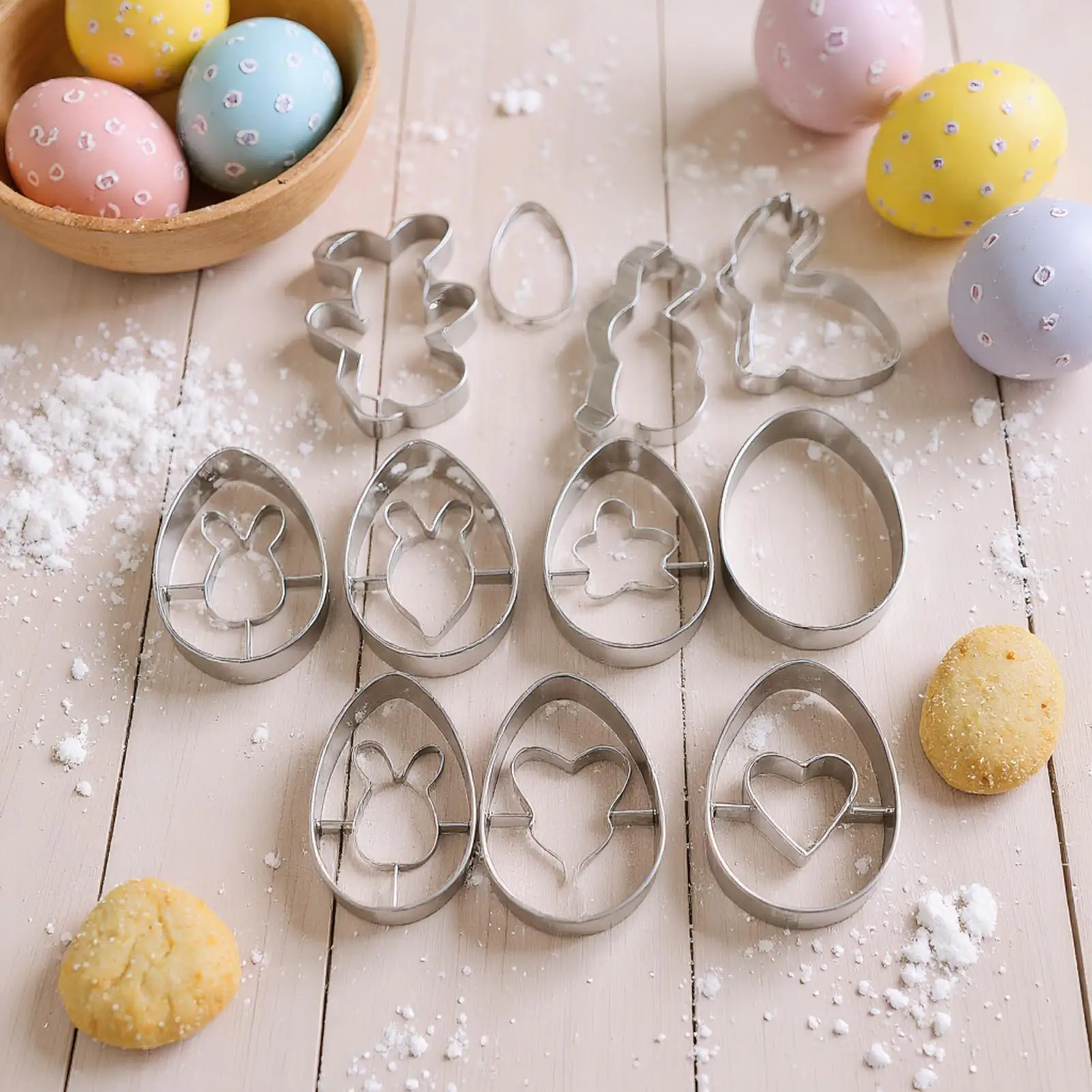 Easter Rabbit Holy Cookie Cutter Egg Fondant Mastic Frame Mold Pastry Kitchen Accessories Bakery Cake Tools for Baking