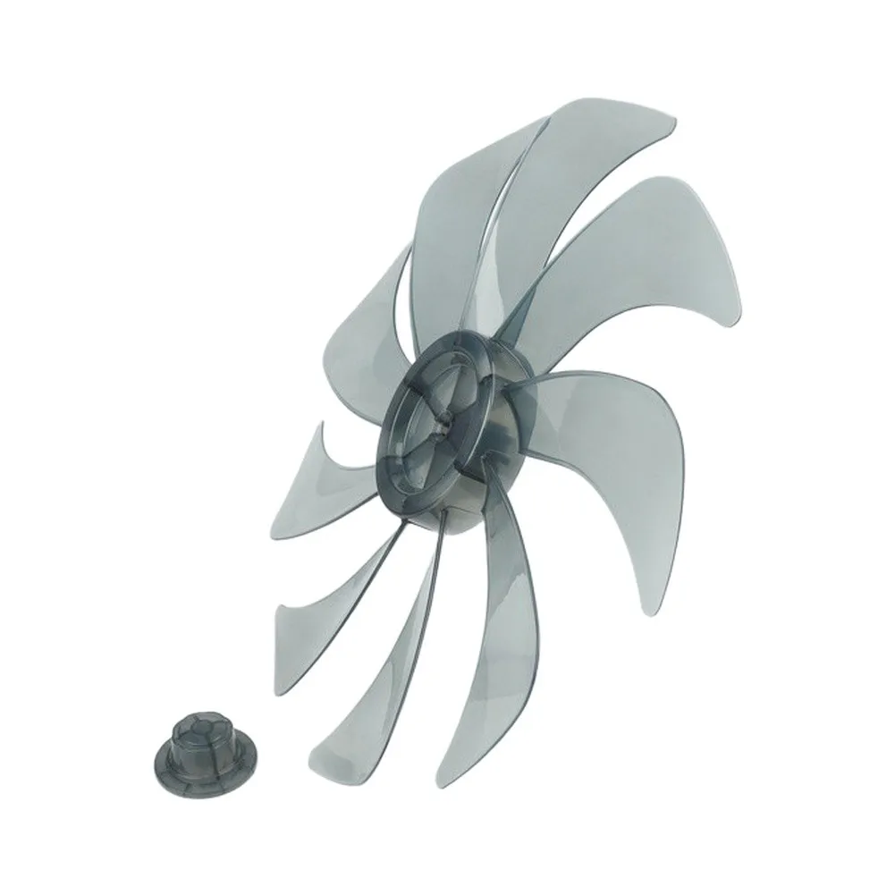 PP plastic 14 inch 355mm fan accessory set comprising blade bracket and nut cover for 9-blade floor fan models