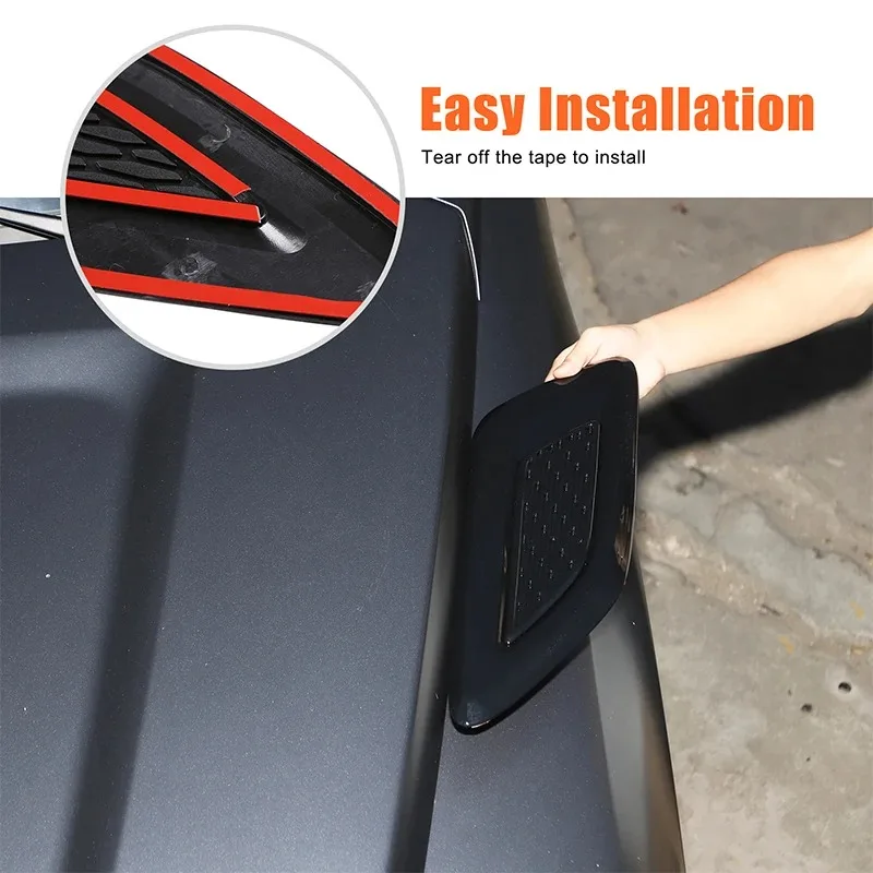 

For Harvard H9 24-25 ABS Black Car Hood Air Vent Cover Trim Sticker Car Accessories