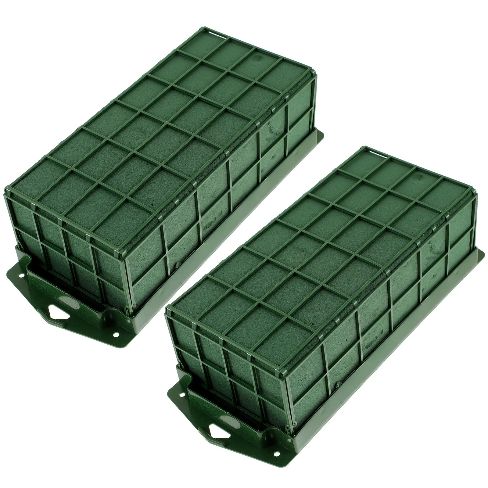 

2Pcs Fresh Flower Foam Cage Floral Foam Blocks for Wedding Birthday Prom Ball Decor Floral Arrangement Supplies