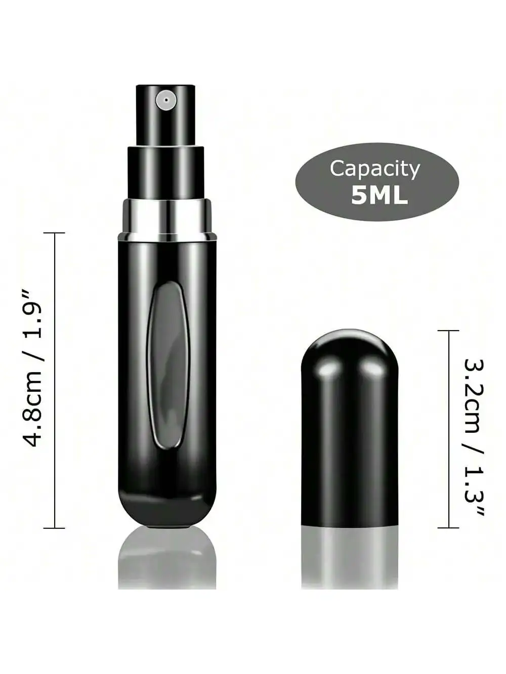 1/5/10 Stück 5ml Mini-Parfümprobenflaschen Tragbare Zerstäuber-Sprühflaschen Leere Nachfüllbare Reiseflaschen für Duftessenzen – Detail 4