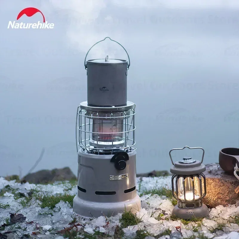 Imagem -02 - Naturehike-outdoor Inverno Fogão de Aquecimento Queimador de Gás Portátil Poder de Fogo Ajustável Panelas de Cozinha Acessórios de Acampamento 2700w