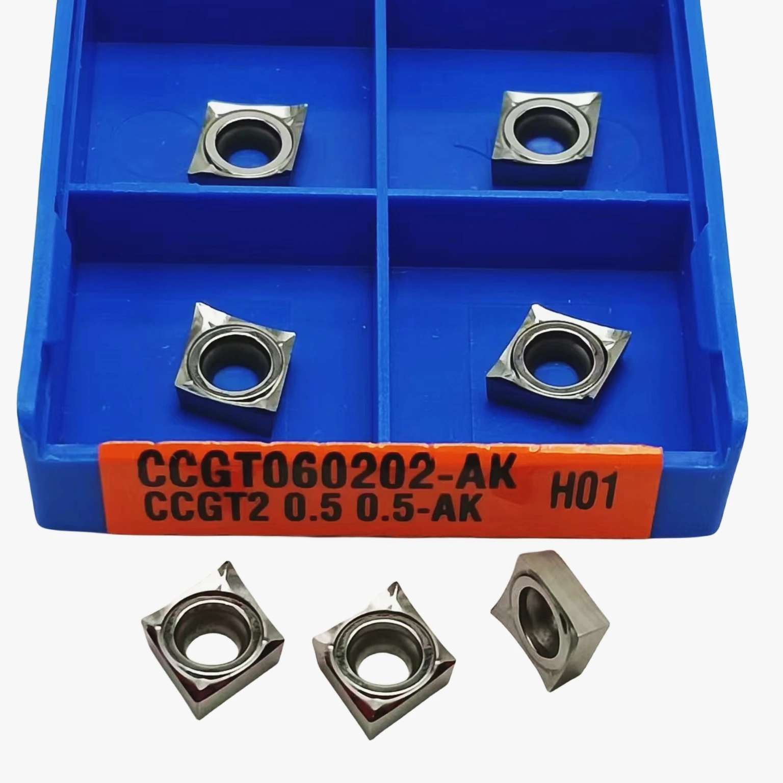 CNC أداة قطع تحول الألومنيوم ، CCGT060202 CCGT060204 cccgt060208 AK o1 إدراج كربيد CCGT120402