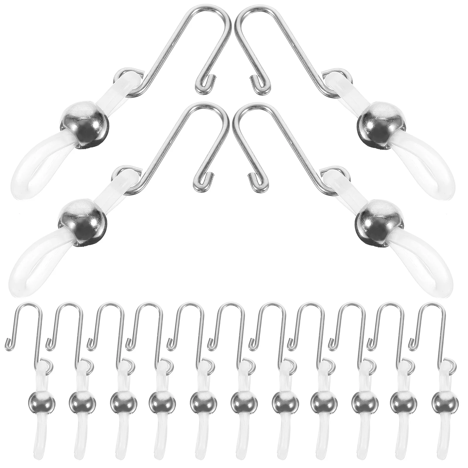 15 Pcs Silver Holders Prevent Sliding Clip Hooks for Jeans Clasp Pants Up Upper for Jeans Zipper Pull Locks Zipper Accessories