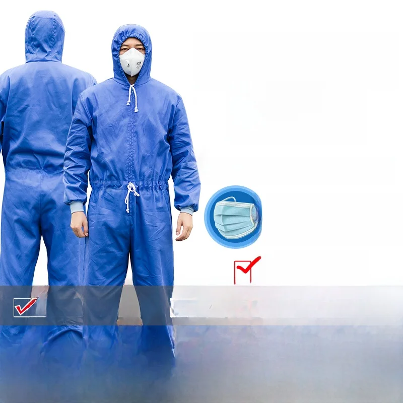 Full Body Isolatie Jurk Heren Sle Nurse Director Beschermend Pak Katoen 00% Medische Gezondheidszorg Beschermende Kleding