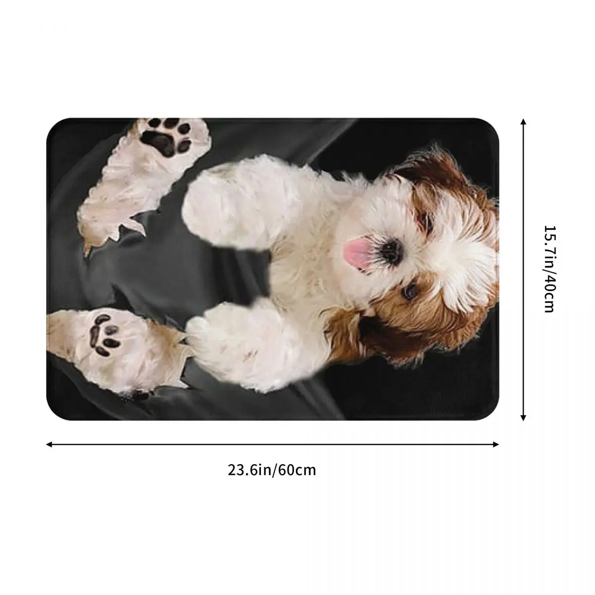 Dog Lover Shih Tzu Crest Doormat Durable Carpet Rug Kitchen Entrance Home Floor Mat for Bedroom Footpad Mats